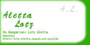 aletta lotz business card